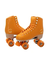 C7skates Forget Me Not Quad Roller Skates (Carrot Orange, Women's 5 / Youth 4)