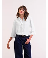 Celtic & Co. Women's Pleat Back 3/4 Sleeve Shirt