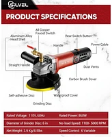 Silvel 860W Wet Polisher, 4 inch Wet Stone Polisher with 6 Variable Speeds, 110V Granite Polisher with 7 Diamond Polishing Pads for Granite, Marble, C