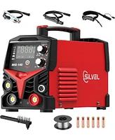 Silvel 140A Mig Welder, 3 1 Mig/Arc/Lift Tig Welding Machine, 110V Flux Core Welder with Igbt Inverter, Gasless Machine for Home