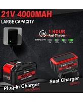 Silvel 18 Gauge Cordless Brad Nailer, 2 1 Nail Gun/Electric Stapler, 21V Battery Powered Gun, Fast Charging for Woodworking,Home Im