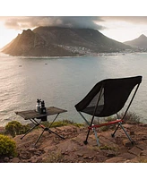 Naturehike Ultralight Camping Table, Portable Backpacking Table with Carry Bag & Cup Holder, Folding Mesh Camp Table for Camping Picnic Beach Fishing