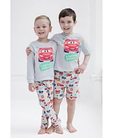 Cars Baby Boys Disney Mickey Mouse Lion King Winnie the Pooh Waffle Knit Drop Shoulder Sweatshirt and Jogger Pants Set