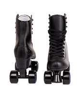 C7skates Vixen Quad Roller Skates (Black, Women's 5 / Youth 4)