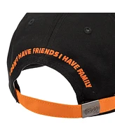 Fast & The Furious Men's Fast & Furious Embroidered Flame Art Black Adult Baseball Cap