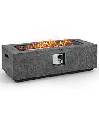 50000 Btu Fire Pit Table Set with Stainless Steel Burner