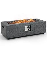 50000 Btu Fire Pit Table Set with Stainless Steel Burner