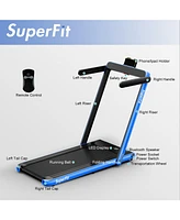 2.25HP 2 1 Folding Treadmill with App Speaker Remote Control