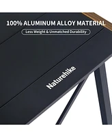 Naturehike Folding Igt Camping Table, Portable Outdoor Igt Cook System, Ultralight Aluminum Camp Table with Carry Bag for Car Camping Picnic