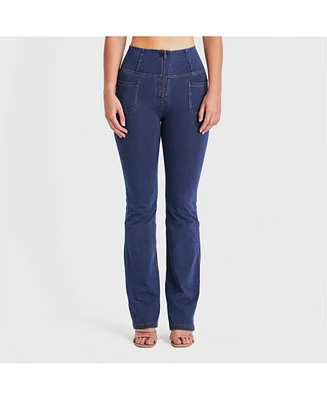 Freddy Women's Wr.up Denim Front Pocket Flare Jeans