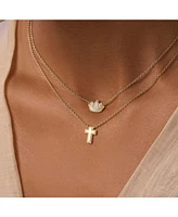 Enlightened Soul Lotus Mother Of Pearl Necklace
