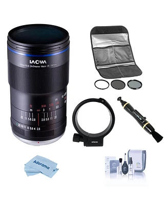 Venus Laowa 100mm f/2.8 Manual Aperture 2x Ultra Macro Apo Lens for Pentax K, Bundle with Hoya 67mm Filter Kit Ii, Tripod Collar, Lens Cleaner, Cleani