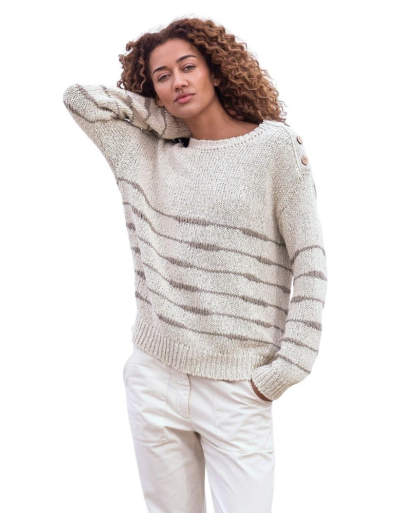 Celtic & Co. Women's Drop Stitch Breton Sweater