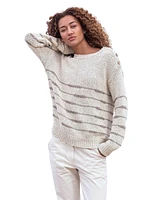 Celtic & Co. Women's Drop Stitch Breton Sweater
