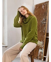 Celtic & Co. Women's Supersoft Slouchy Cowl Neck Sweater
