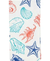 Saro Lifestyle Ocean Breeze Sea Shells Cotton Napkins, 20" x 20"