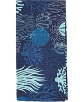 Saro Lifestyle Ocean Depths Cotton Coral Napkins, 20" x 20"
