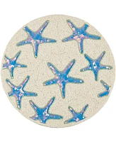 Saro Lifestyle Ocean Glow Starfish Beaded Placemats, 15" Round