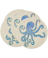 Saro Lifestyle Tentacle Treasure Beaded Placemats, 15" Round