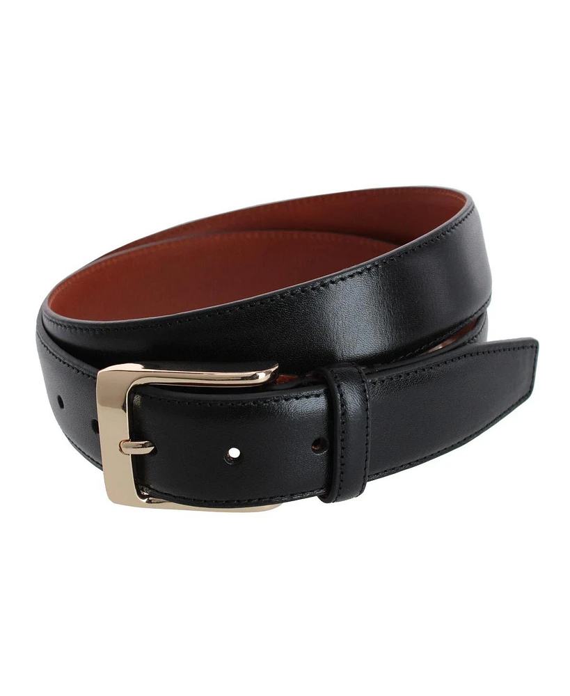 Trafalgar Men's Cornelius 35mm Cortina Leather Dress Belt