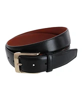 Trafalgar Men's Cornelius 35mm Cortina Leather Dress Belt