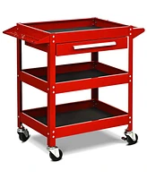 Rolling Tool Cart Mechanic Cabinet Storage ToolBox Organizer with Drawer