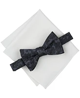 Bar Iii Men's Floral Bow Tie & Solid Pocket Square Set, Exclusively at Macy's