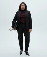 Mango Women's New Mom Comfort High-Rise Jeans