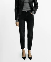 Mango Women's New Mom Comfort High-Rise Jeans