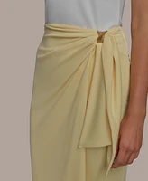 Donna Karan New York Women's Gathered Waist Midi Skirt