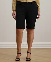 Lauren Ralph Plus-Size Stretch Cotton Shorts