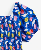 Epic Threads Little & Big Girls Floral-Print Smocked Dress, Exclusively at Macy's