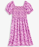 Epic Threads Little & Big Girls Ditsy Floral-Print Smocked Dress, Exclusively at Macy's