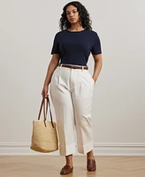 Lauren Ralph Plus Stretch Cotton T-Shirt
