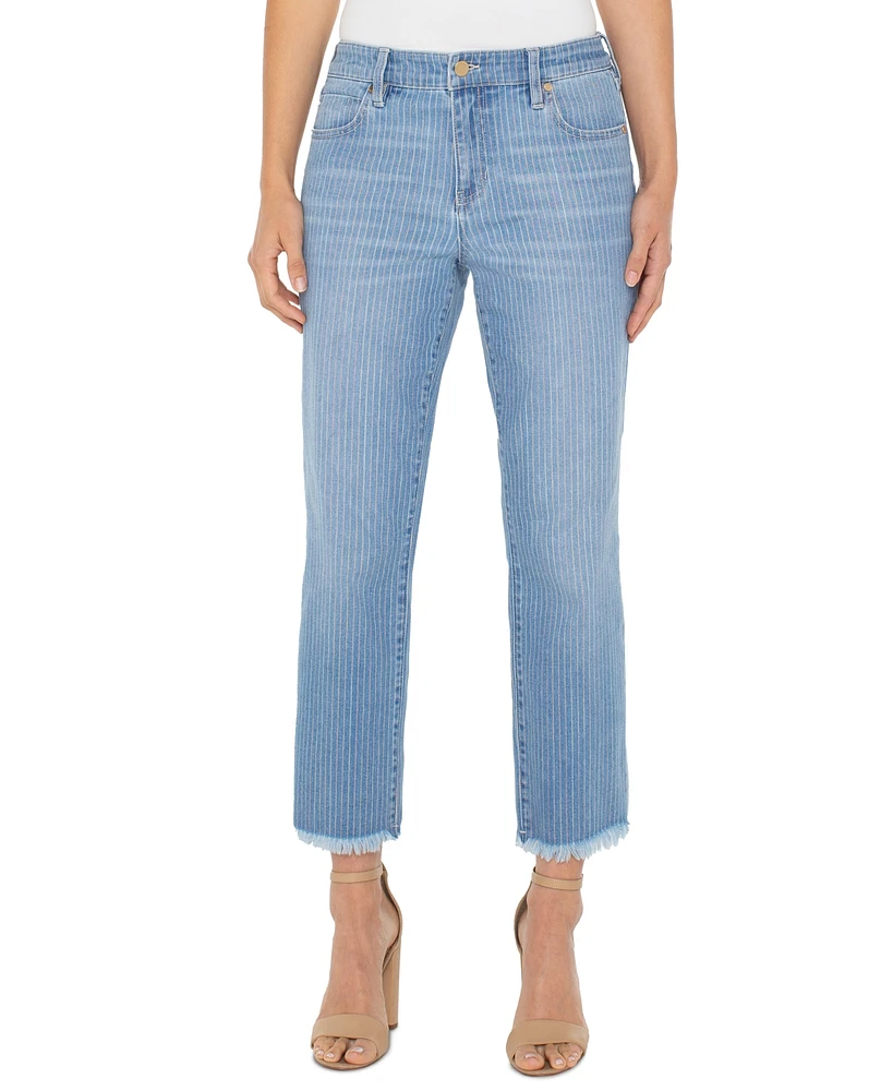 Liverpool Los Angeles Women's Liv Striped Skinny Jeans