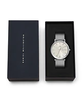 Daniel Wellington Men's Analog Silver-Tone Stainless Steel Watch, 40mm