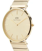 Daniel Wellington Unisex Analog Gold-Tone Stainless Steel Watch, 40mm