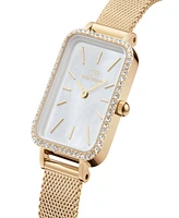 Daniel Wellington Unisex Analog Gold-Tone Stainless Steel Mesh Watch, 20mm