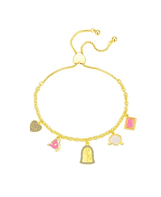 Disney Crystal and Mother of Pearl The Beast Bolo Bracelet