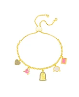 Disney Crystal and Mother of Pearl The Beast Bolo Bracelet