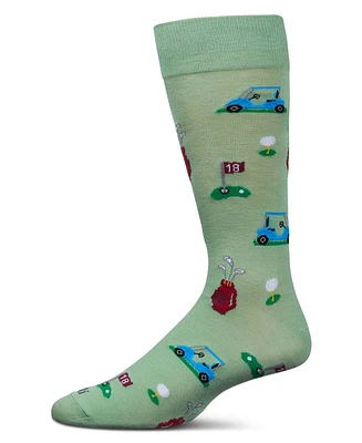 MeMoi Men's T-Shirt Time Rayon Crew Socks