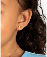 Tiny Blessings Children's 14K Gold Little Darling Genuine Diamond Studs Girls' Screw Back Earrings