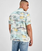 Sun + Stone Men's Laird Tropical Shirt, Exclusively at Macy's