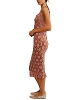 Free People Women's Lucinda Lace Sleeveless Midi Dress