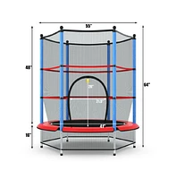 Trampoline for Kids with Safety Enclosure and Padding – Outdoor Jumping Fun Combo