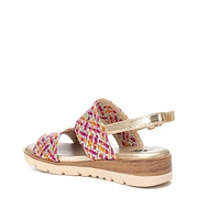 Women's Double Strap Flat Sandals By Xti