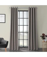 Half Price Drapes Neutral Grey Grommet Room Darkening Curtain