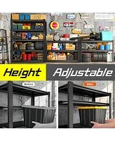 5 Tier Heavy Duty Metal Storage Shelves,Easy to Assemble,Adjustable