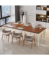 Tribesigns 6.5 Ft Conference Table, Meeting Table, 78.74" W x 27.56" D Large Office Conference Table, Modern Seminar Table for Conference Room, Boardr