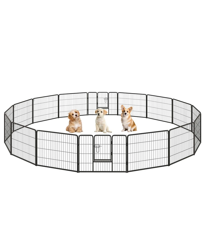Adjustable Height Dog Playpen with Lockable Door – Spacious Pet Play Area for Dogs